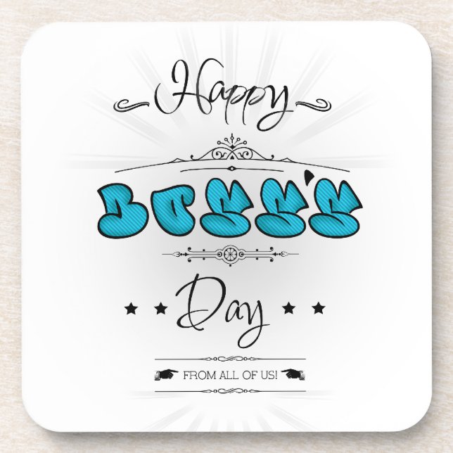 Happy Boss's Day Coaster (Front)