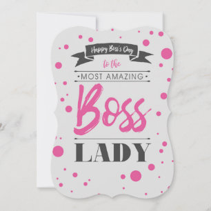 Happy Boss's Day Lady Card
