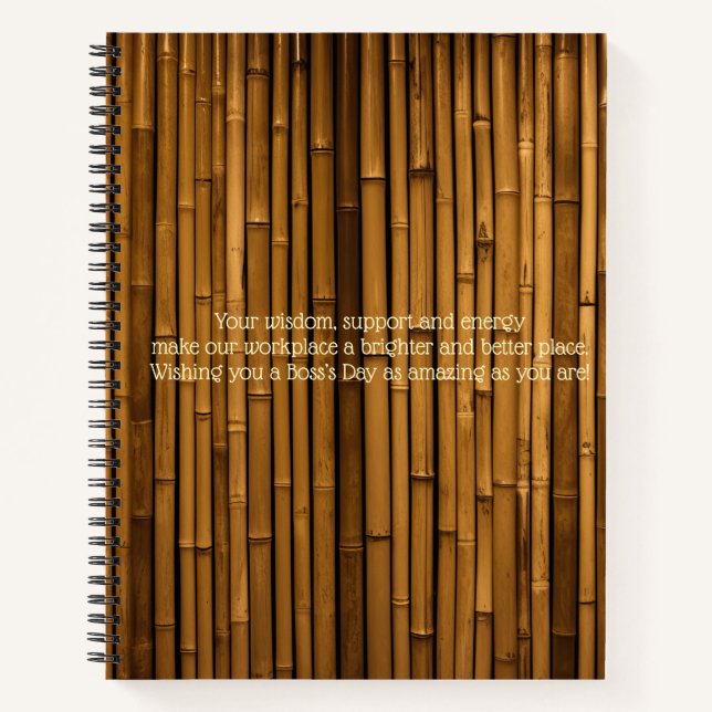 "Happy Boss's Day Message" Journal (Front)