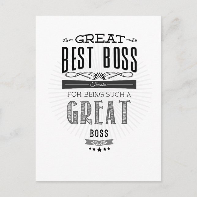 Happy Boss's Day Postcard (Front)