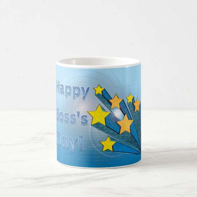 Happy Boss's Day Shooting Stars Coffee Mug (Center)