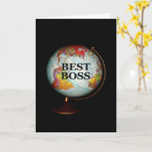 Happy Boss's Day To The Best Boss On Earth Card (Yellow Flower)