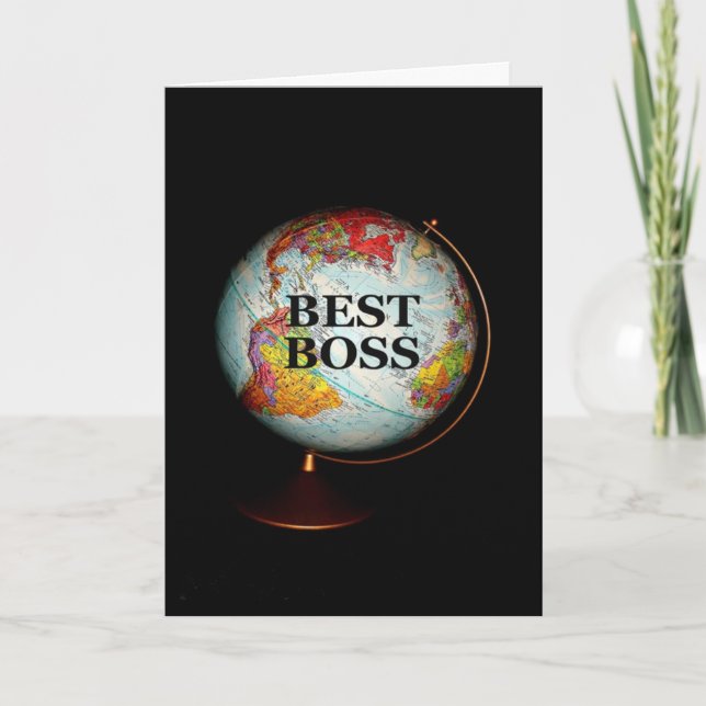 Happy Boss's Day To The Best Boss On Earth Card (Front)