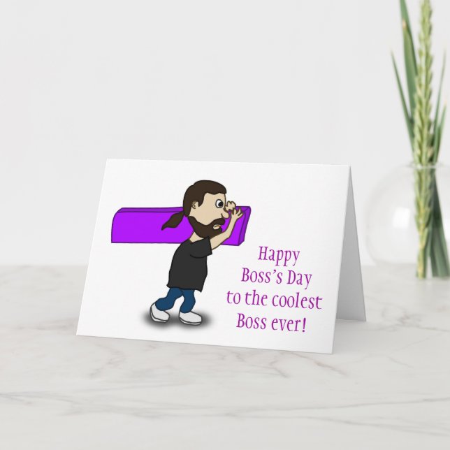 Happy Boss's Day to the coolest boss ever Card (Front)