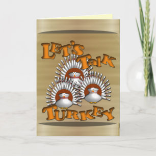 Happy Bowling Thanksgiving Holiday Card