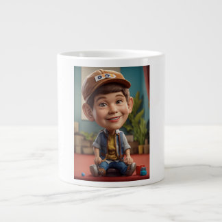 Happy Boy Large Coffee Mug