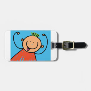 Happy Boy Luggage Tags