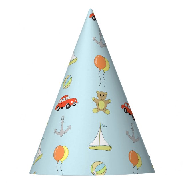 happy boy party hat (Front)