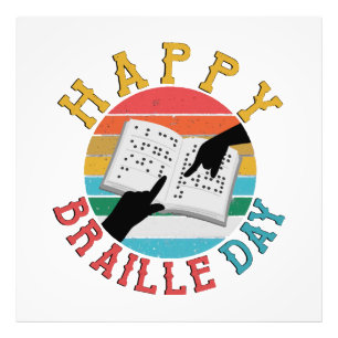 Happy Braille Day Photo Print