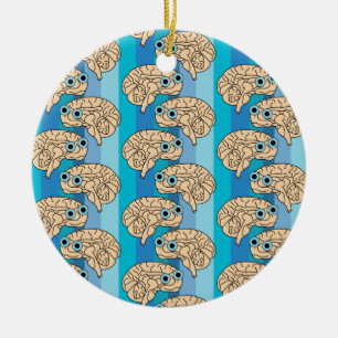  Happy Brain Ceramic Ornament
