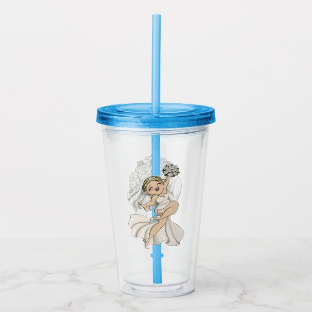 Happy Bride 02 Acrylic Tumbler (Front)