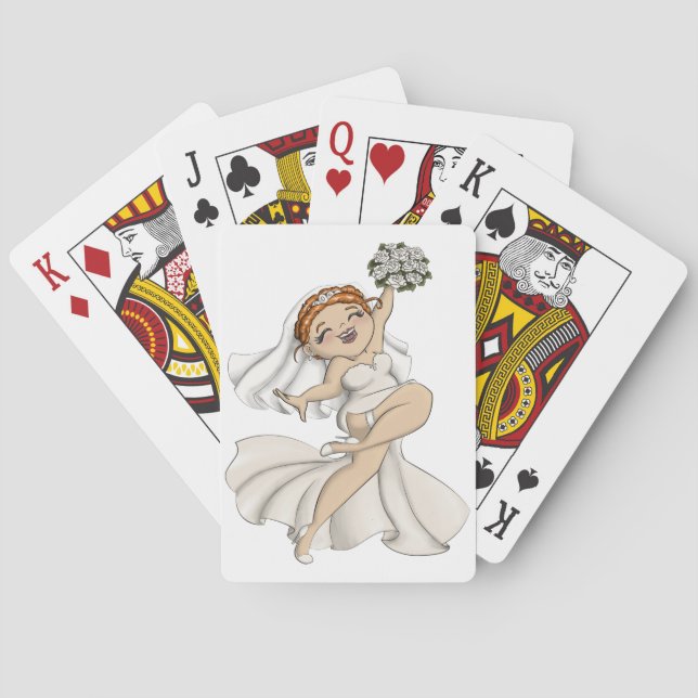 Happy Bride 03 Playing Cards (Back)