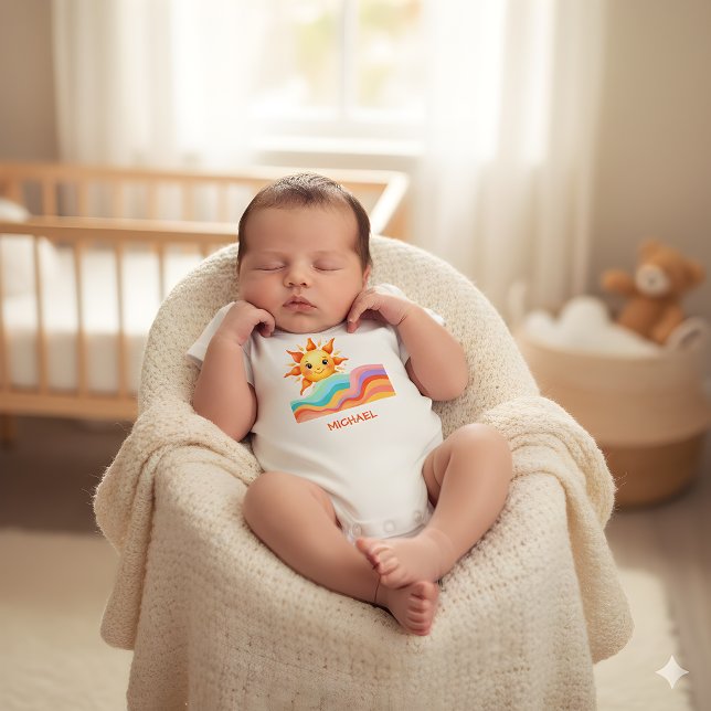 Happy Bright Summer  Baby Bodysuit (Creator Uploaded)