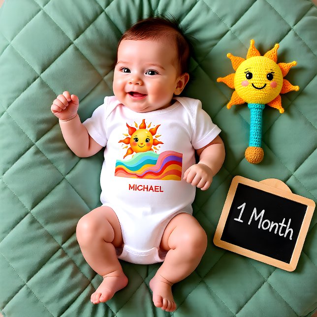 Happy Bright Summer  Baby Bodysuit (Creator Uploaded)