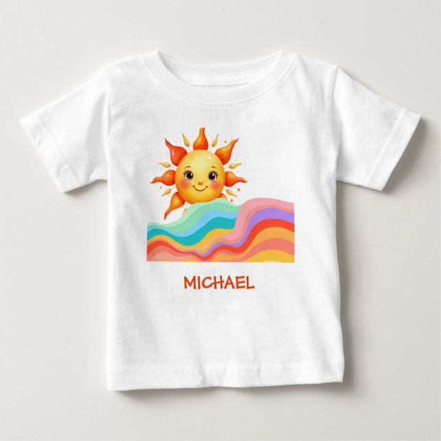 Happy Bright Sunshine Summer Baby T-Shirt (Front)