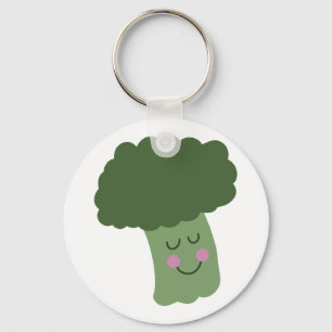 Happy Broccoli Key Ring