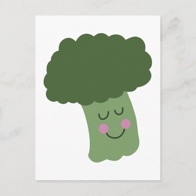Happy Broccoli Postcard (Front)