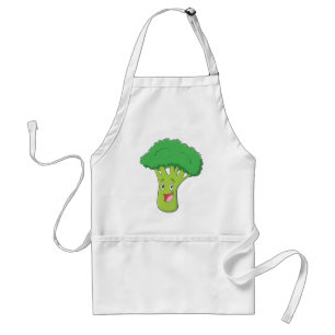 Happy Broccoli Vegetable Smiling Standard Apron