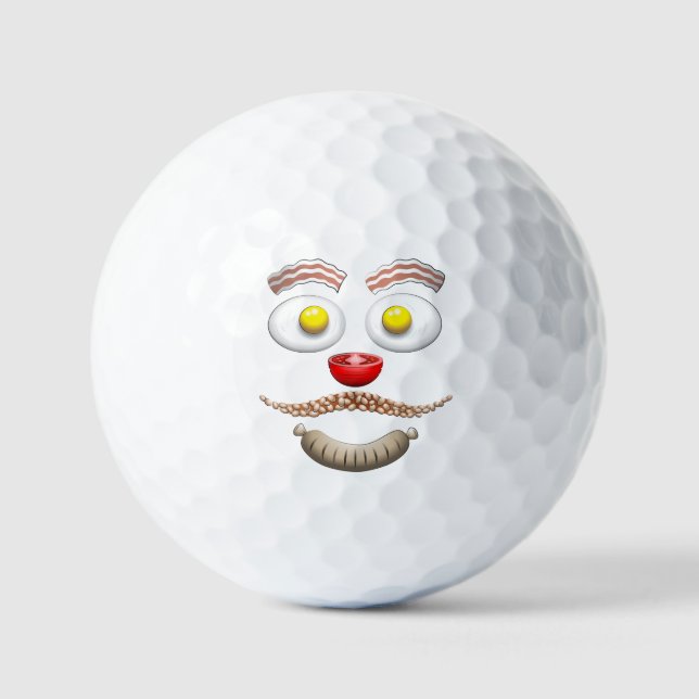 HAPPY BRUNCH FACE GOLF BALLS (Front)