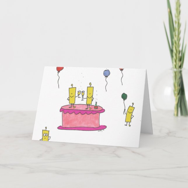 Happy Bubbles Birthday Card (Front)