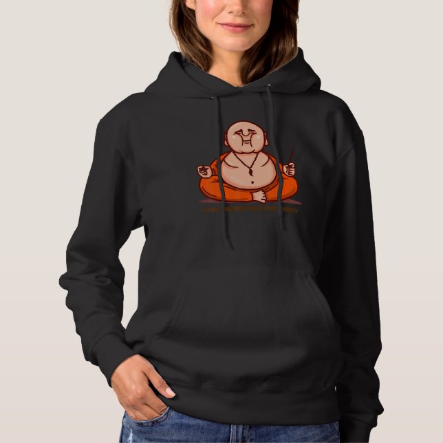 Happy Buddha Loving Kindness Metta Blessing Prayer Hoodie (Front)