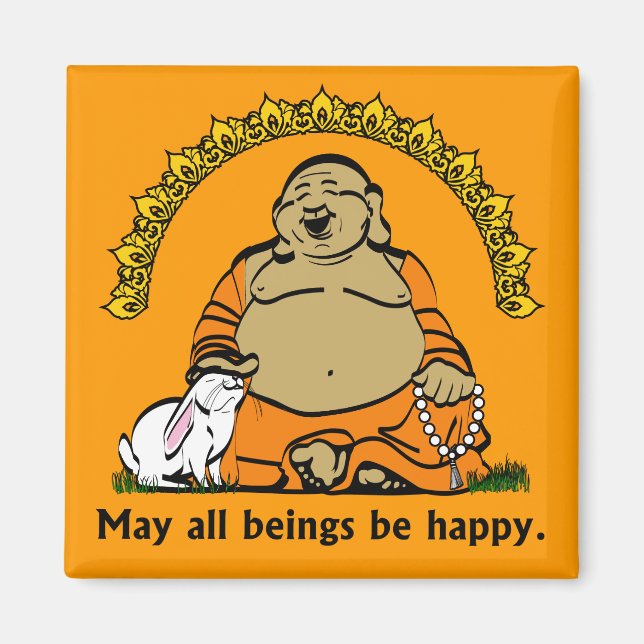 HAPPY BUDDHA MAGNET (Front)