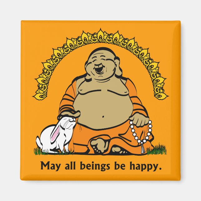 HAPPY BUDDHA MAGNET (Front)