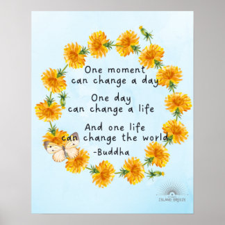 Happy Buddha quote Poster