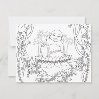 Happy Buddha with Lotus