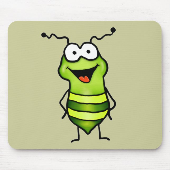 Happy Bug Mouse Pad (Front)