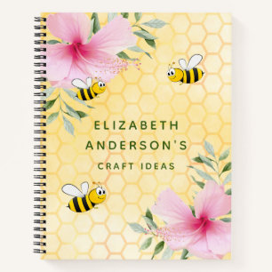 Happy bumble bees honeycomb craft ideas sketch notebook