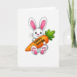 Happy Bunny Carrot Celebration Card