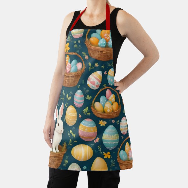 Happy Bunny Easter Modern Collection Apron (Insitu)