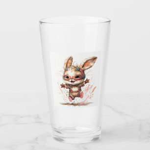 Happy Bunny Glass Tumbler 