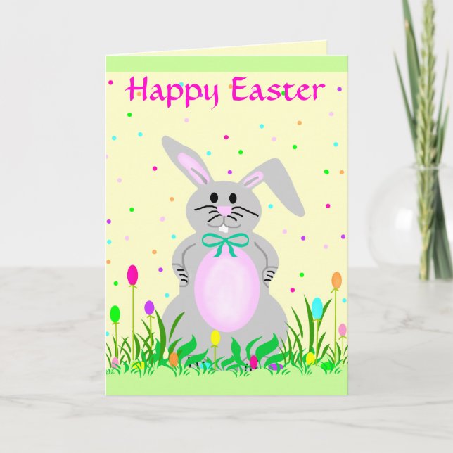 Happy Bunny template card (Front)