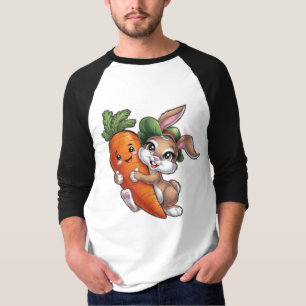 Happy bunny with a giant carrot T-Shirt