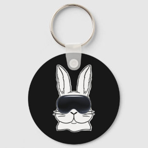 Happy Bunny With Vr Gles Metaver Easter Day Dad Ga Key Ring