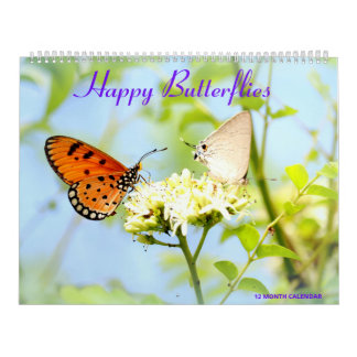 Happy Butterflies Calendar