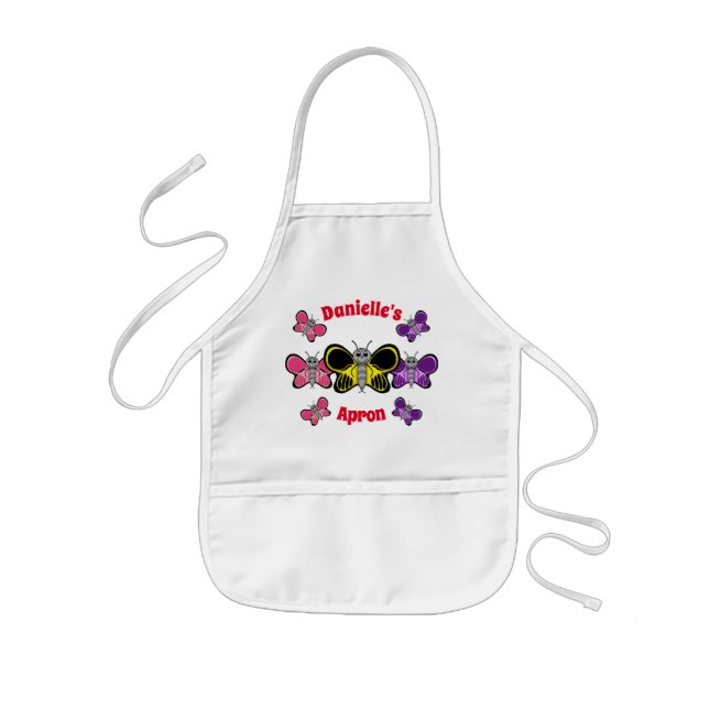 Happy Butterflies Children's Apron (Front)
