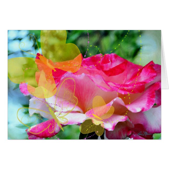 Happy Butterfly Trails Card (Front Horizontal)