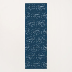 HAPPY by choice - Bold CloudS - W Yoga Mat