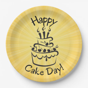 Happy Cake Day  Paper Plate