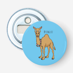 Happy camel cartoon illustration bottle opener