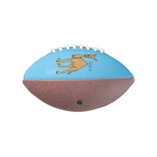 Happy camel cartoon illustration football