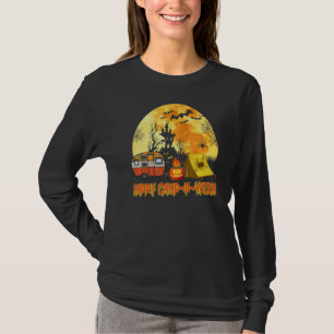 Happy Camp O Ween Camper Halloween Camping Hallowe T-Shirt