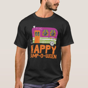 Happy Camp O Ween Funny Halloween Camping Camper C T-Shirt