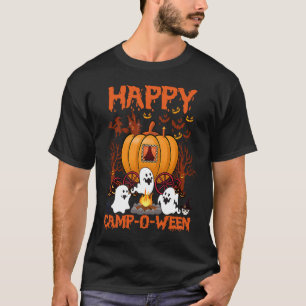 Happy Camp O Ween Halloween Camping Camper T-Shirt