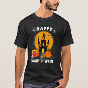 Happy Camp O Ween Halloween Camping Camper T-Shirt