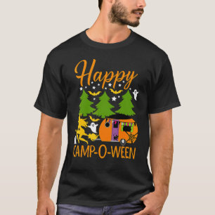 Happy Camp O Ween Halloween Camping Camper T-Shirt