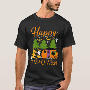 Happy Camp-O-Ween Halloween Camping Camper T-Shirt